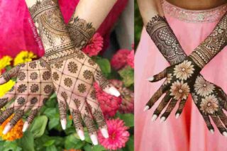 Flower Stylish Back Hand Mehndi Design