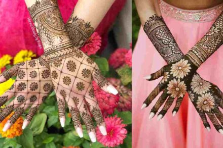 Flower Stylish Back Hand Mehndi Design