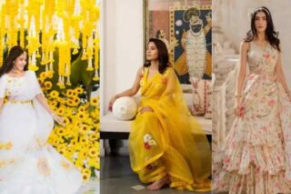 Best Haldi Dress for Bride Sister