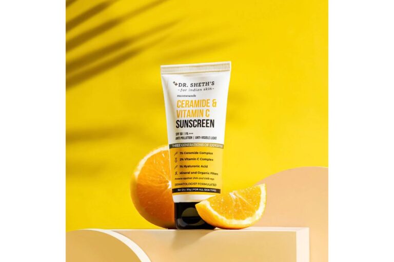 Dr. Sheth’s Ceramide & Vitamin C Sunscreen SPF 50 …
