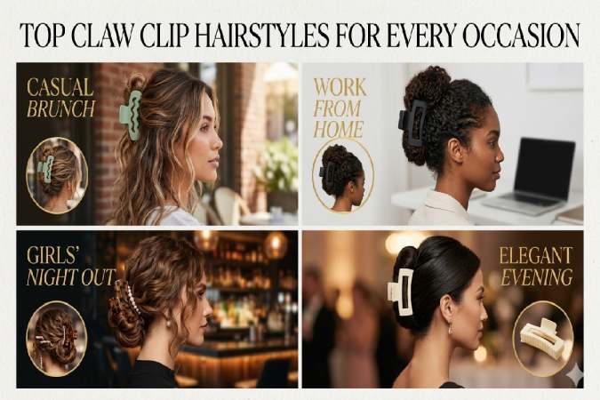 top claw clip hairstyles